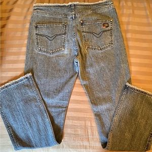 Harley Davidson frayed jeans, perfect condition